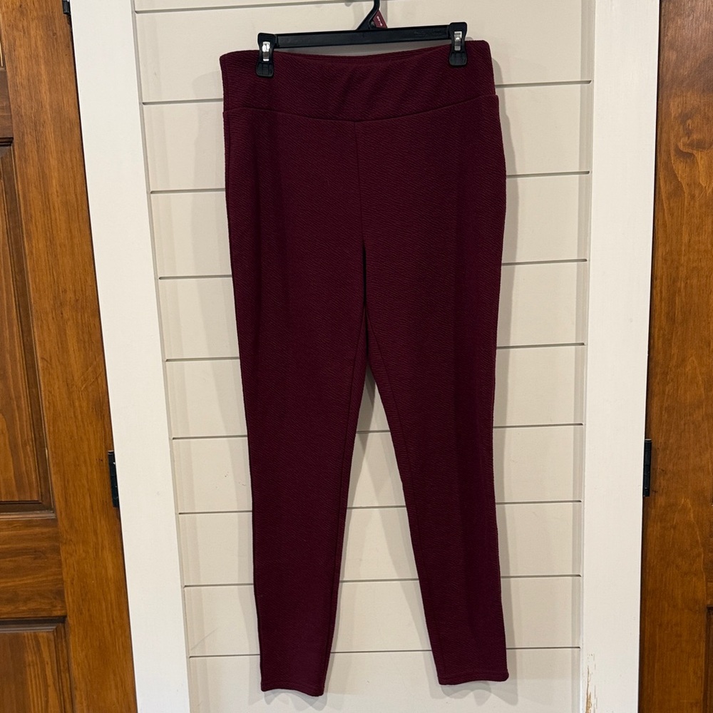 Luxe Maroon Leggings By LULAROE